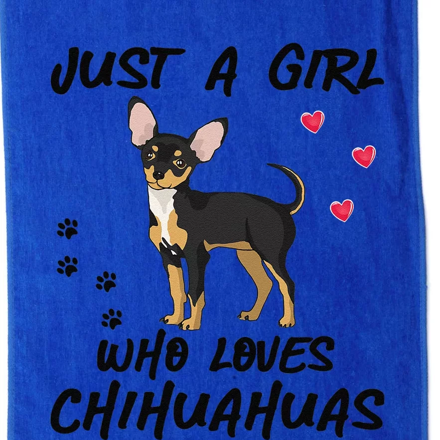 I Love My Chihuahua Lover Giftidea For Chiwawa Moms And Dads Platinum Collection Golf Towel