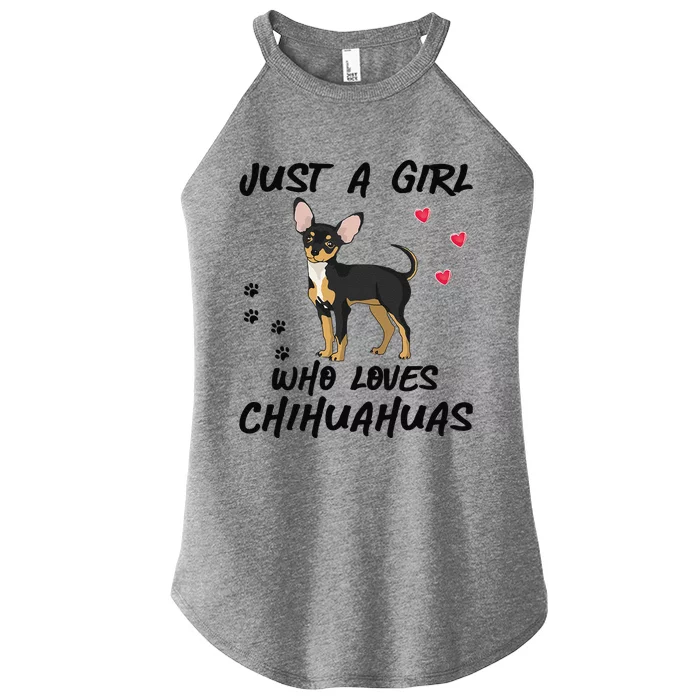 I Love My Chihuahua Lover Giftidea For Chiwawa Moms And Dads Women’s Perfect Tri Rocker Tank