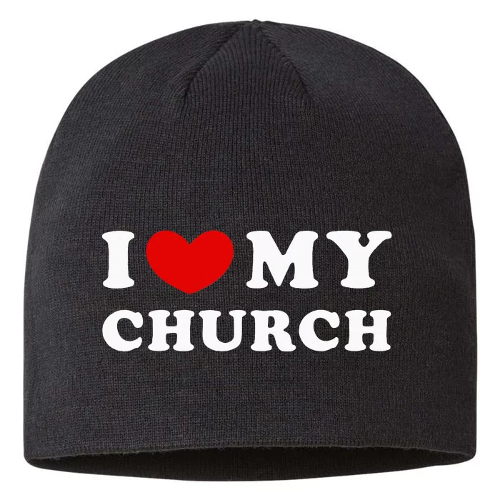 I Love My Church 8 1/2in Sustainable Knit Beanie