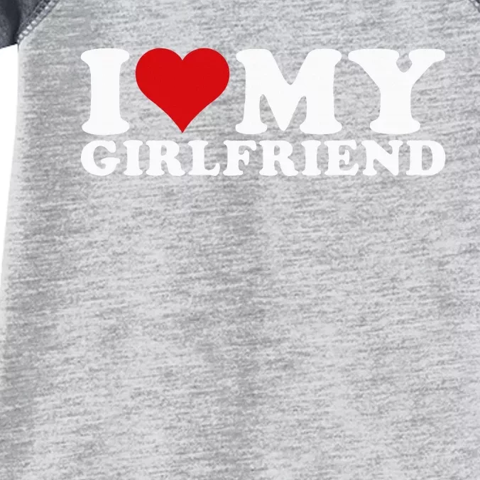 I Love My Girlfriend Gf I Heart My Girlfriend GF Infant Baby Jersey Bodysuit