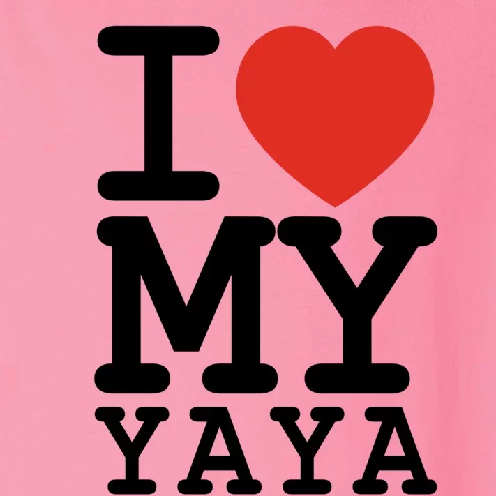 I Love My Yaya Family Matching Valentines Day Cool Gift Toddler Long Sleeve Shirt