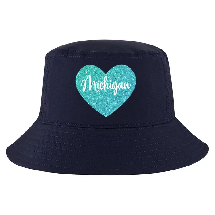 I Love Michigan Usa Heart Great Gift Cool Comfort Performance Bucket Hat