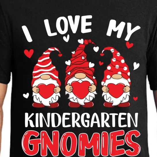 I Love My Kindergarten Gnomies Cute Valentines Day Teachers Gift Pajama Set