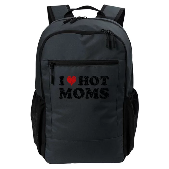 I Love Moms Funny Red Heart Love Moms I Love My Mama Gift Daily Commute Backpack