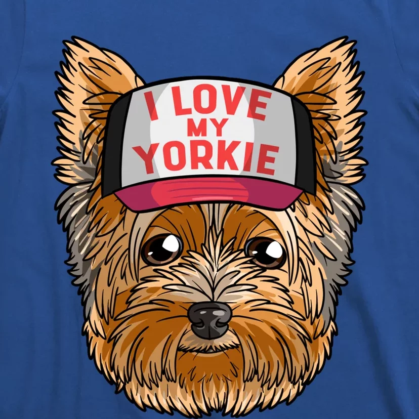 I Love My Yorkie Cute Dog Mom Gift T-Shirt