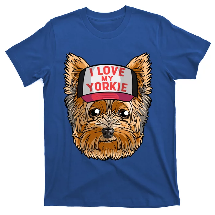 I Love My Yorkie Cute Dog Mom Gift T-Shirt