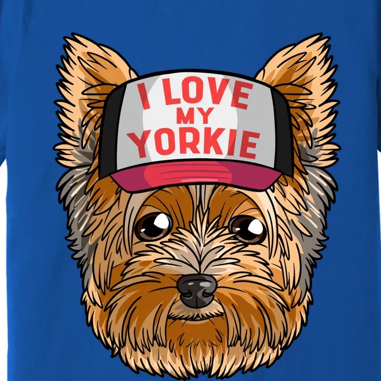 I Love My Yorkie Cute Dog Mom Gift Premium T-Shirt