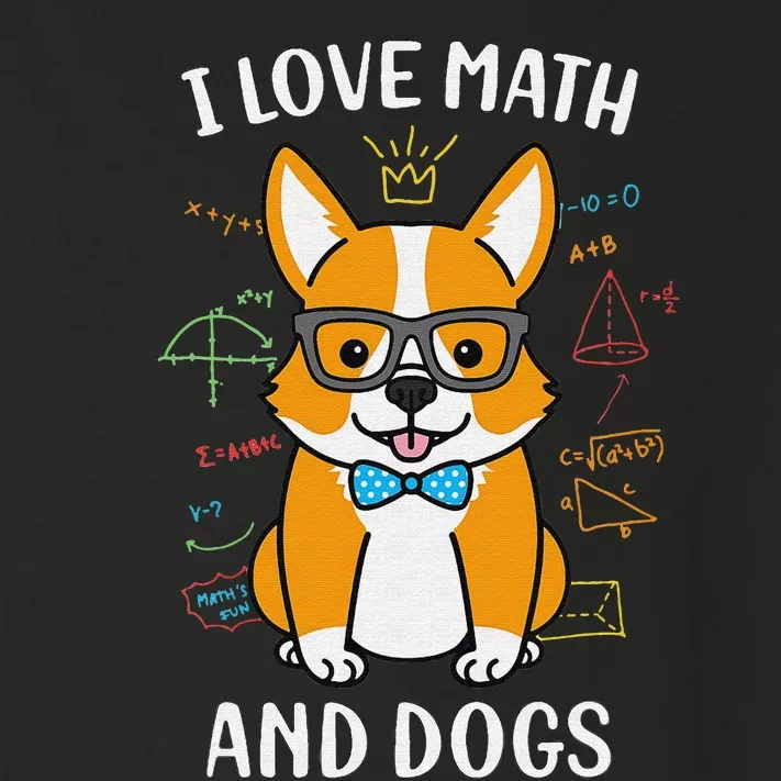 I Love Math And Dogs funny math teacher Toddler Long Sleeve Shirt