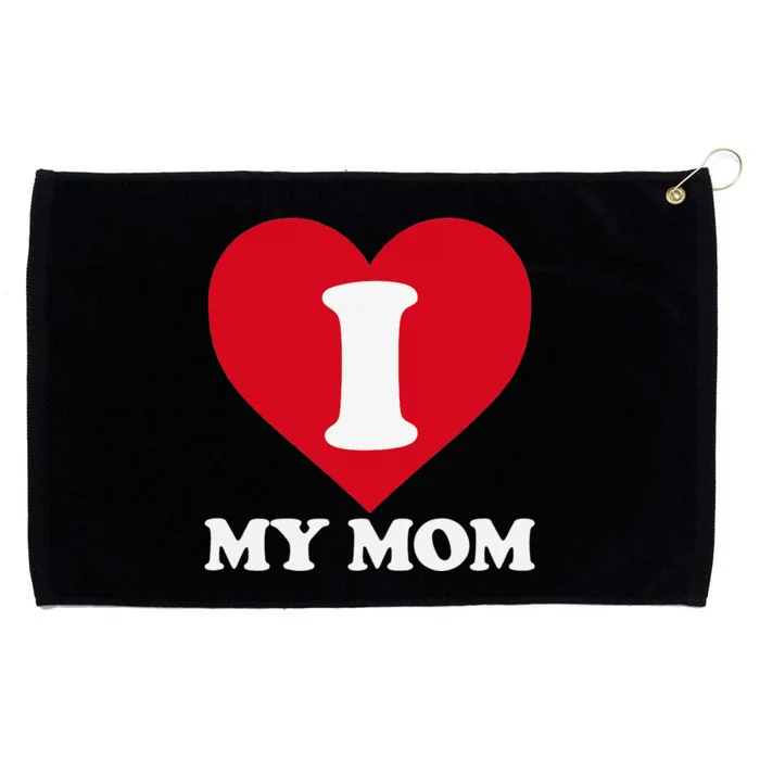 I love my Mom A gift for to show our super heroine our love Grommeted Golf Towel