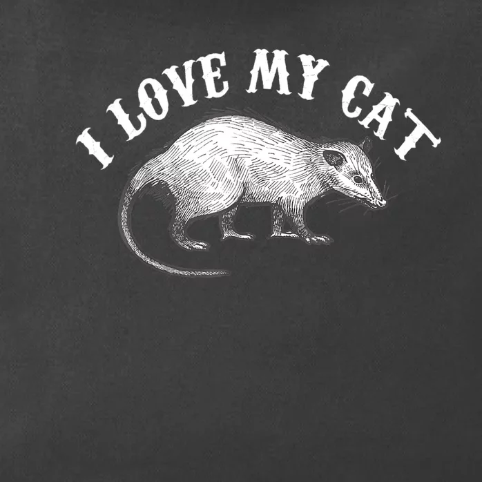 I Love My Cat Opossum Lovers Funny Opossum Gift Zip Tote Bag