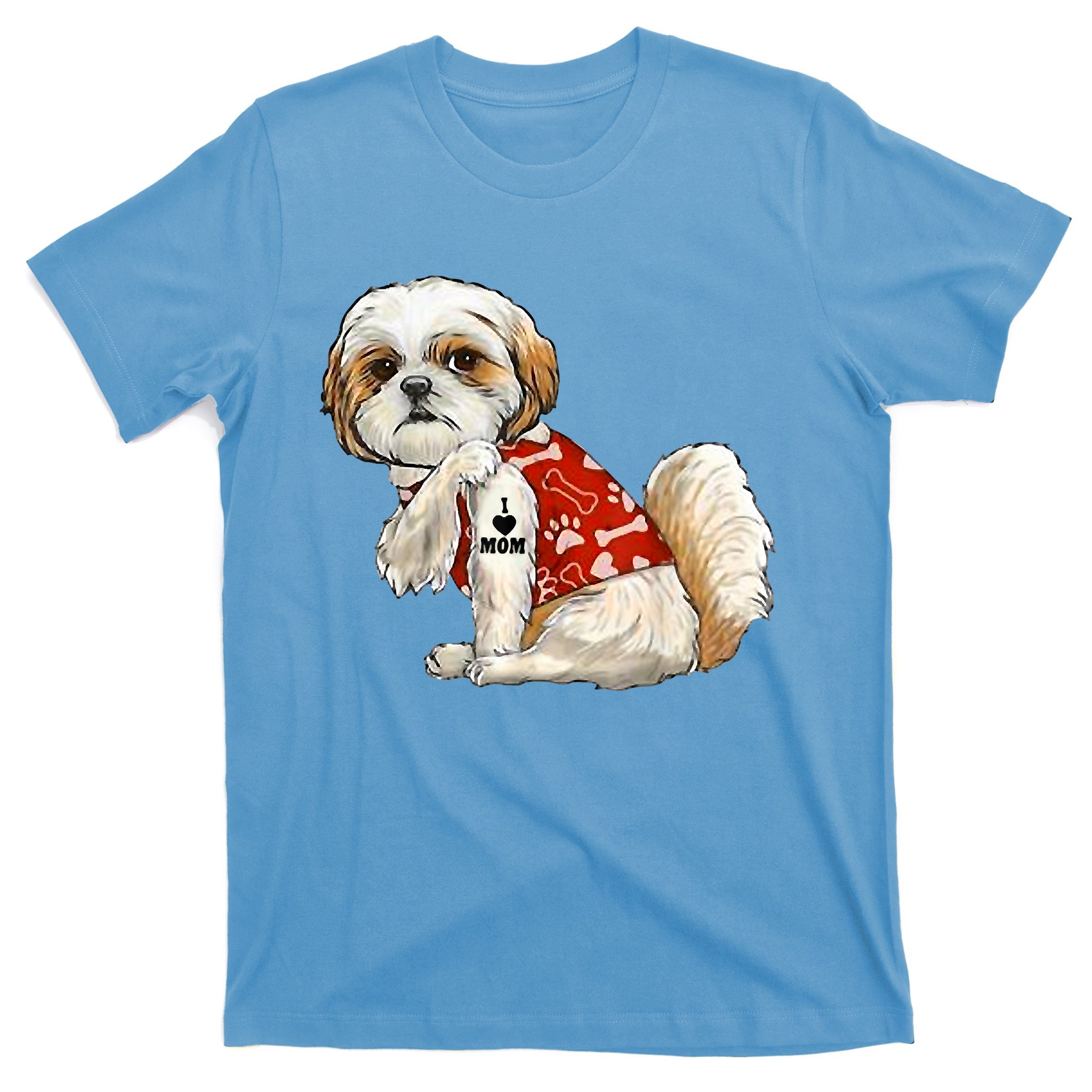 I Love Mom Tattoo Shih Tzu Funny Mother's Day Gift