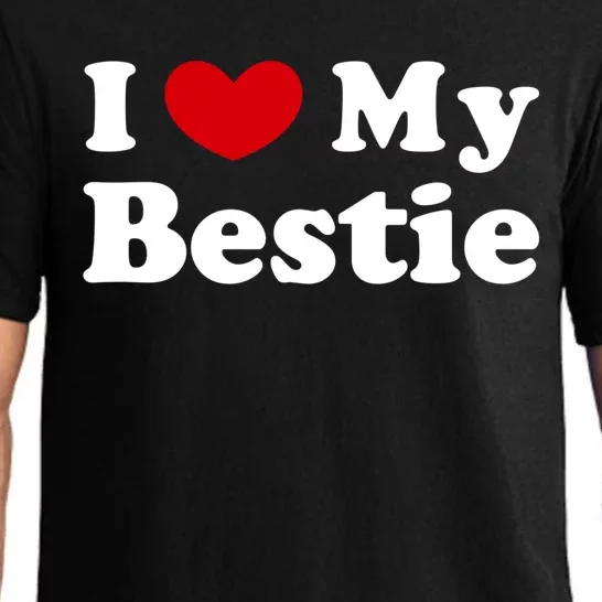 I Love My Bestie I Heart My Bestie Cool Gift Pajama Set