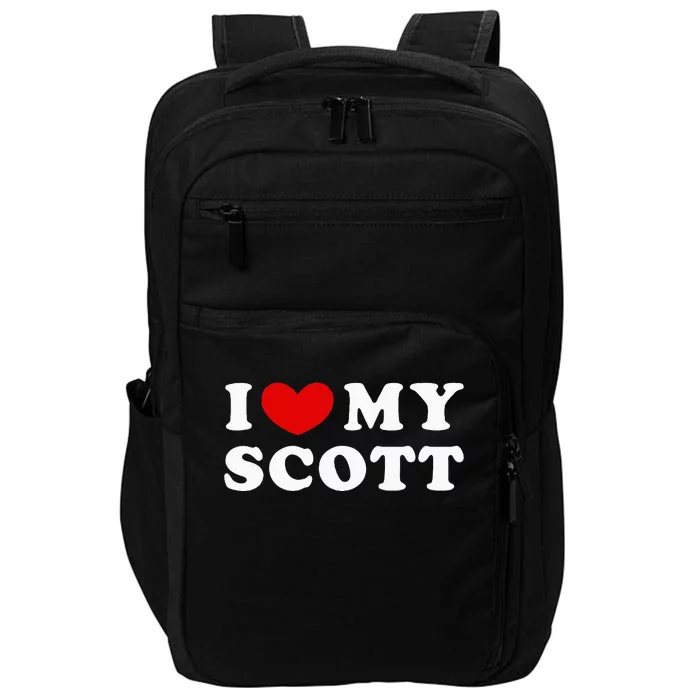 I Love My Scott I Heart My Scott Impact Tech Backpack