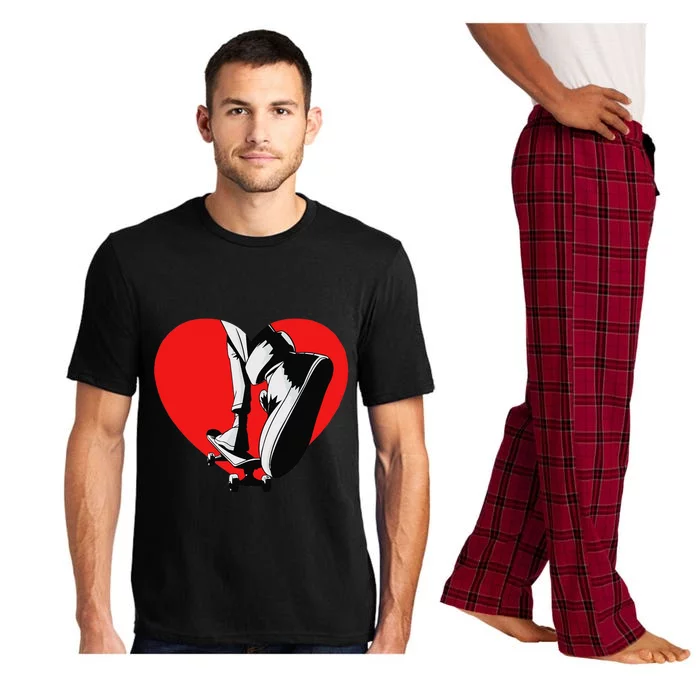 I Love My Skateboard Skateboarding Lover Valentines Day Pajama Set