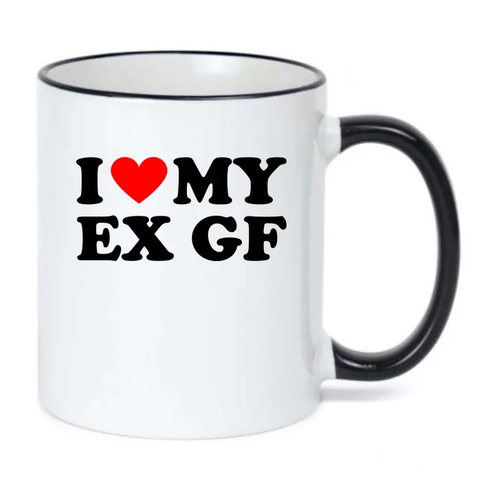 I Love My Ex Girlfriend Funny Gift Black Color Changing Mug