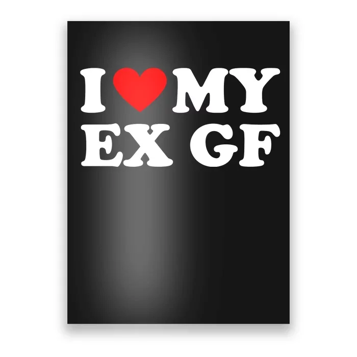 I Love My Ex Girlfriend Funny Gift Poster