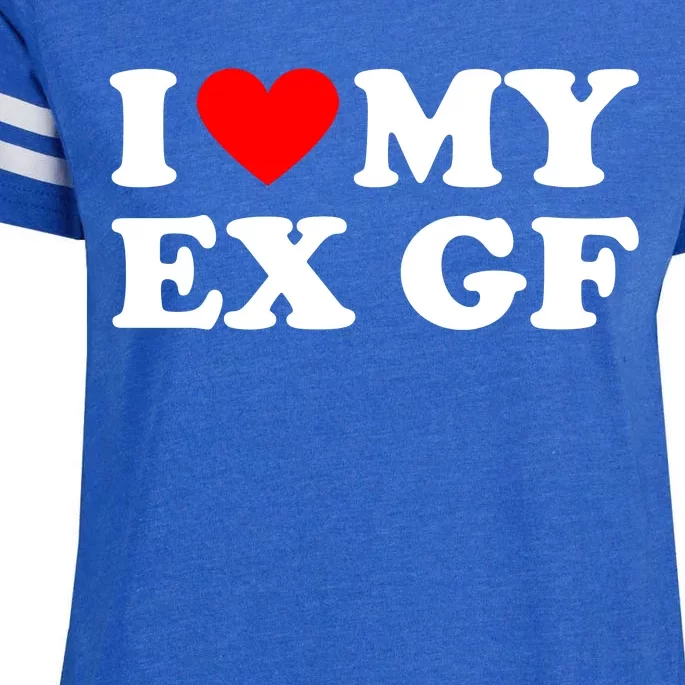 I Love My Ex Girlfriend Funny Gift Enza Ladies Jersey Football T-Shirt