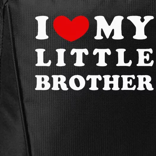 I Love My Little Brother I Heart My Little Brother City Backpack