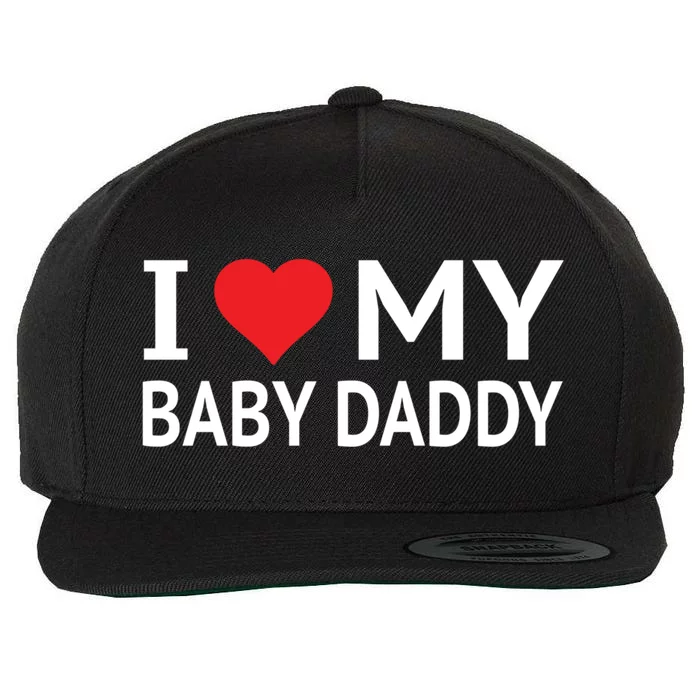 I Love My Daddy Cute Gift Wool Snapback Cap