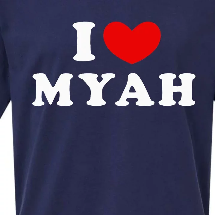 I Love Myah I Heart Myah Sueded Cloud Jersey T-Shirt