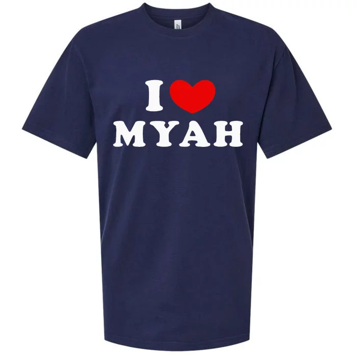 I Love Myah I Heart Myah Sueded Cloud Jersey T-Shirt