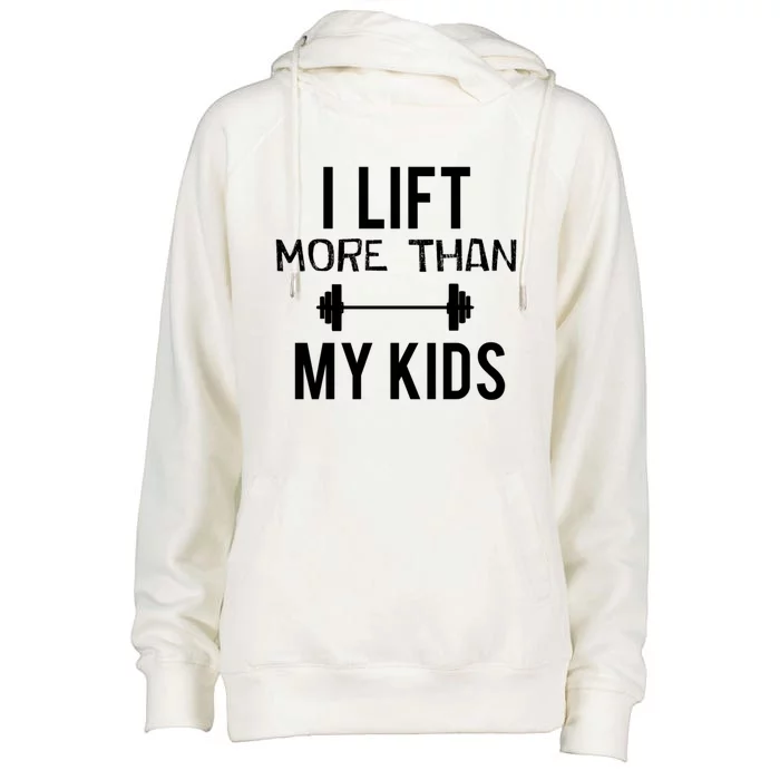 I Lift More Than My Meaningful Gift Womens Funnel Neck Pullover Hood