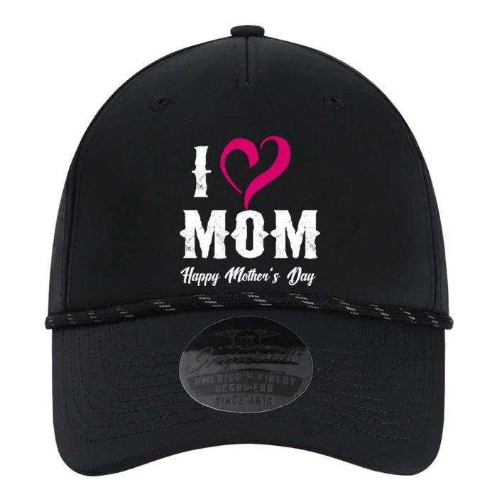 I Love Mom Happy Mother's Day Funny Gift 'S Gift Performance The Dyno Cap