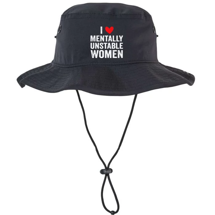 I Love Mentally Unstable Women Funny Ironic Meme Legacy Cool Fit Booney Bucket Hat