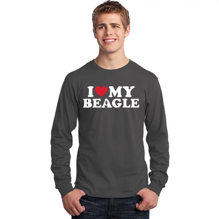 I Love My Beagle Long Sleeve Shirt