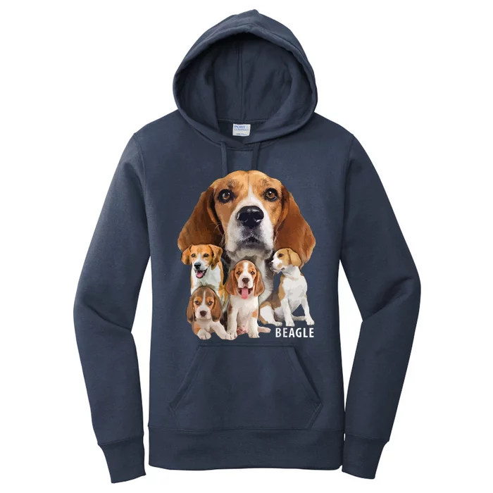 I Love My Beagle Dog Themed Funny Beagle Lover T Women's Pullover Hoodie