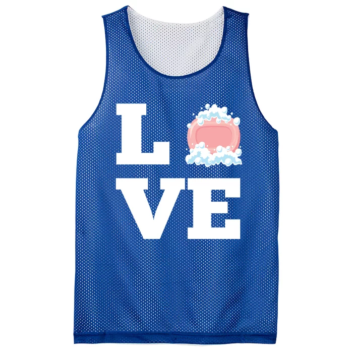 I Love Making Soap Handmade Soap Maker Gift Mesh Reversible Basketball Jersey Tank