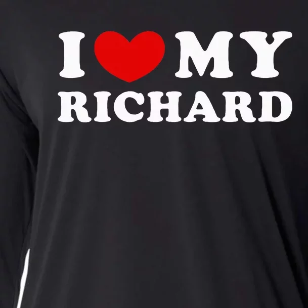 I Love My Richard I Heart My Richard Cooling Performance Long Sleeve Crew