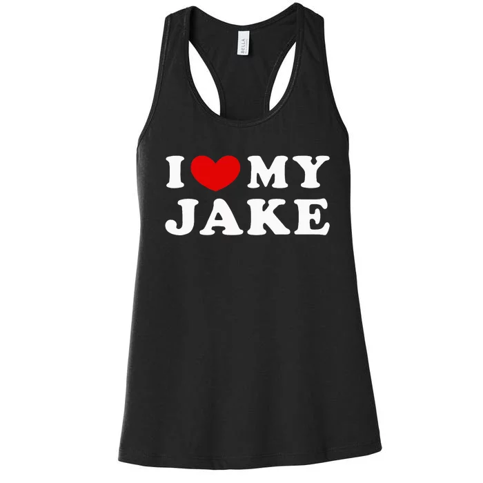 I Love My Jake Women's Racerback Tank