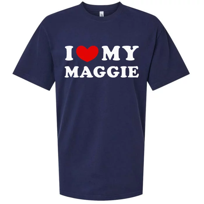 I Love My Maggie Sueded Cloud Jersey T-Shirt