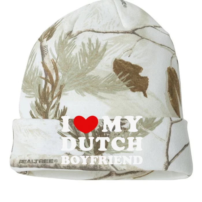 I Love My Dutch Boyfriend I Heart My Dutch Boyfriend Kati - 12in Camo Beanie