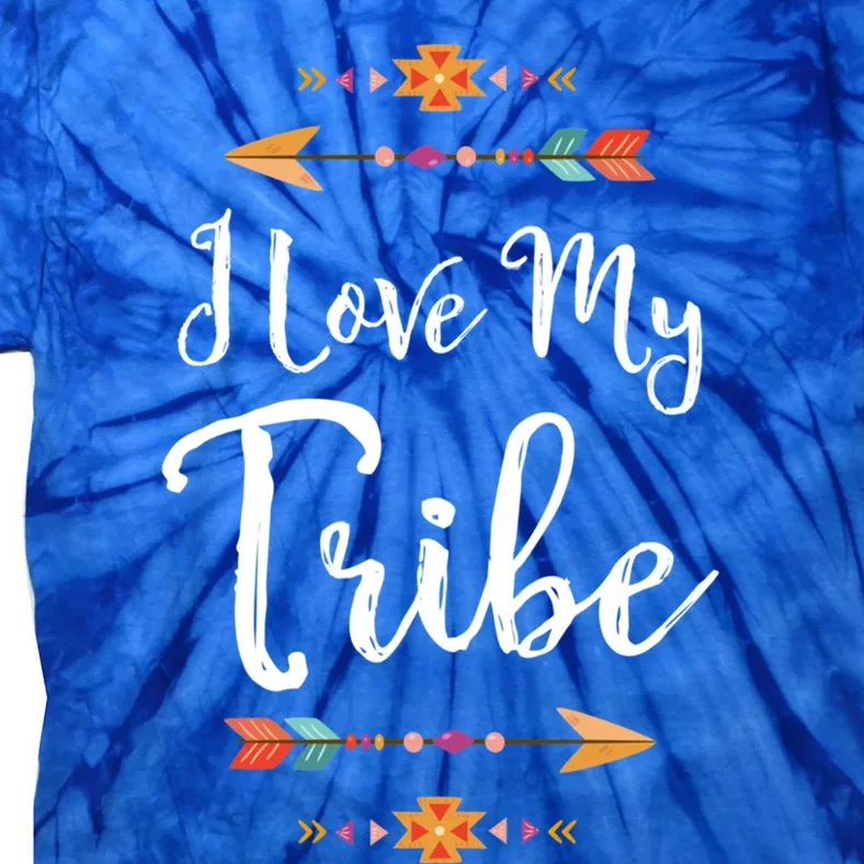 I Love My Tribe Sweet Teacher Appreciation Gift Tie-Dye T-Shirt