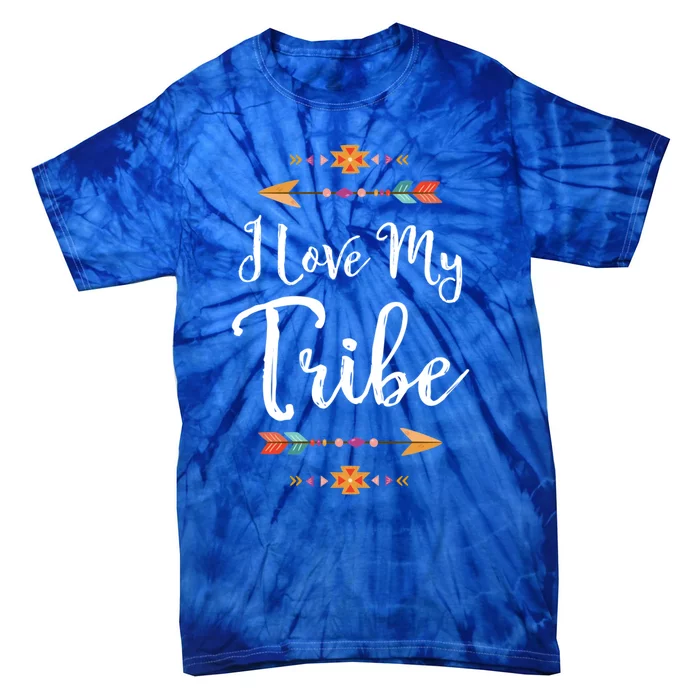 I Love My Tribe Sweet Teacher Appreciation Gift Tie-Dye T-Shirt