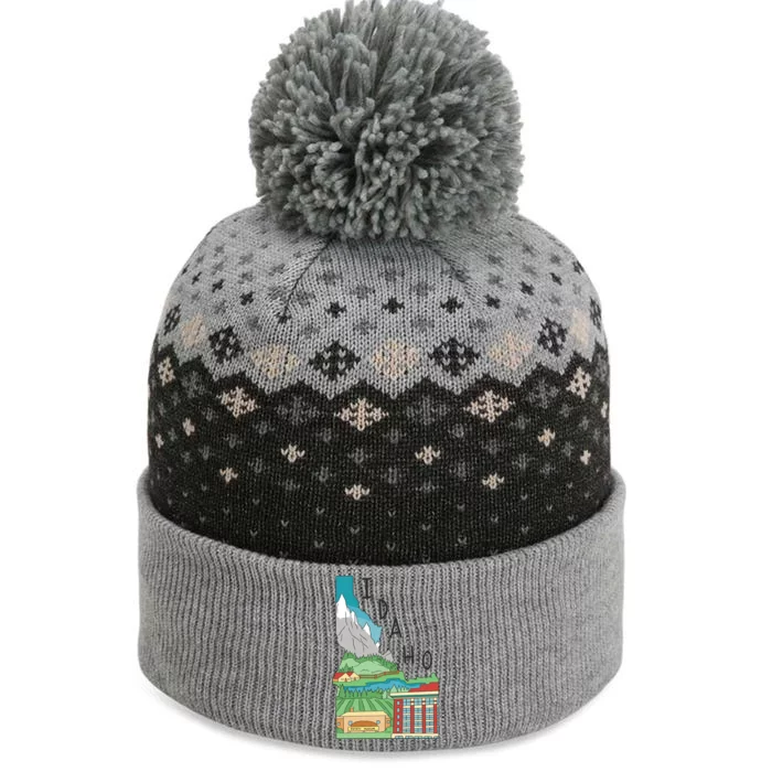 Idaho Landscape Map The Baniff Cuffed Pom Beanie