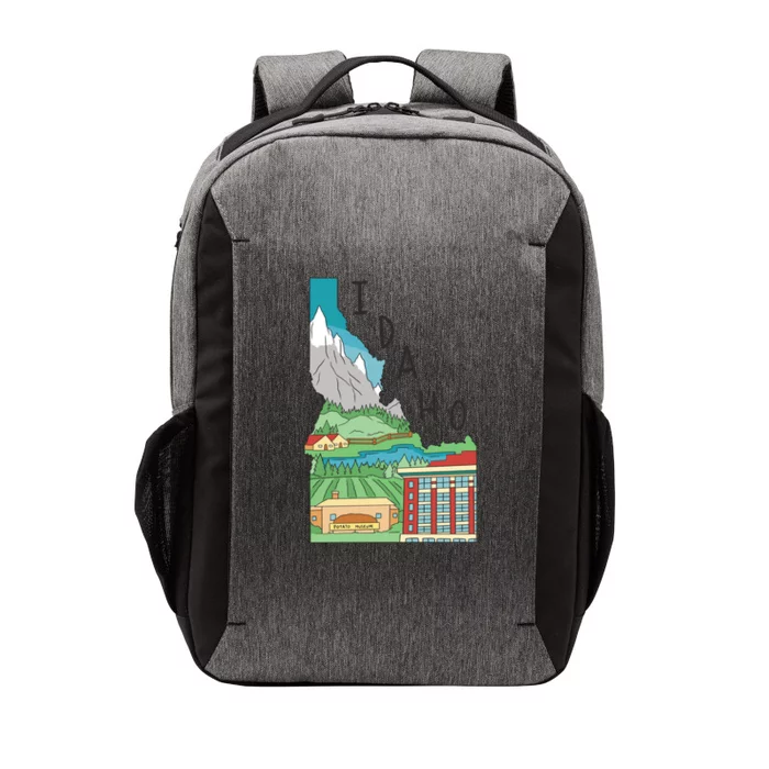 Idaho Landscape Map Vector Backpack