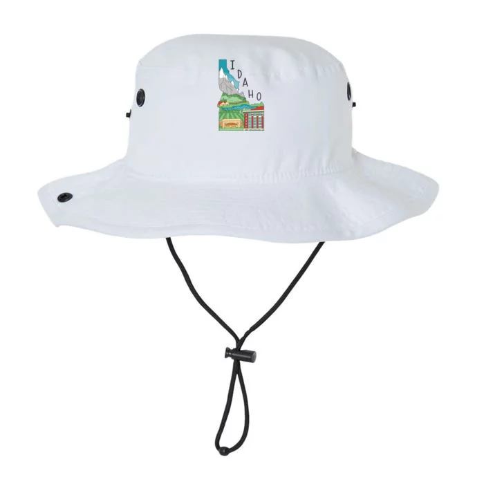 Idaho Landscape Map Legacy Cool Fit Booney Bucket Hat