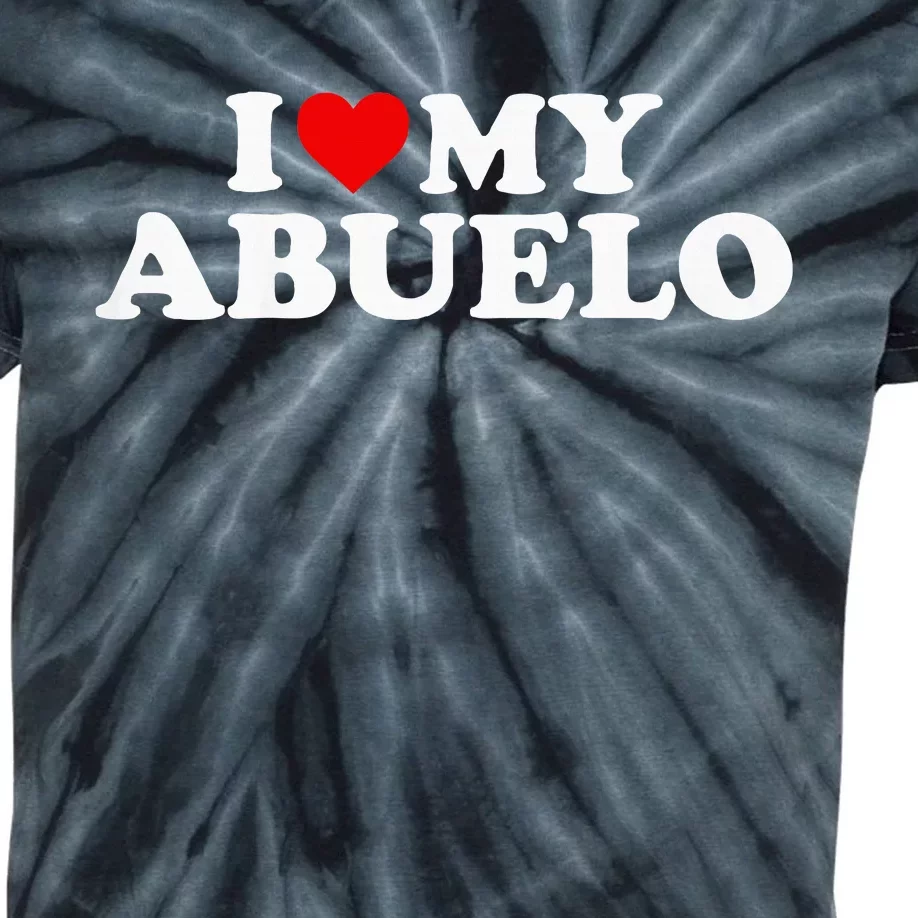 I Love My Abuelo Kids Tie-Dye T-Shirt