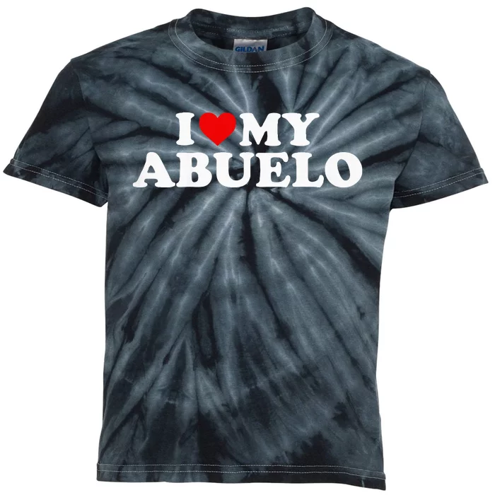 I Love My Abuelo Kids Tie-Dye T-Shirt