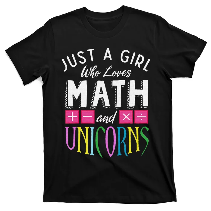 I Love Math Unicorns Mermicorn Mathematic Teacher T-Shirt