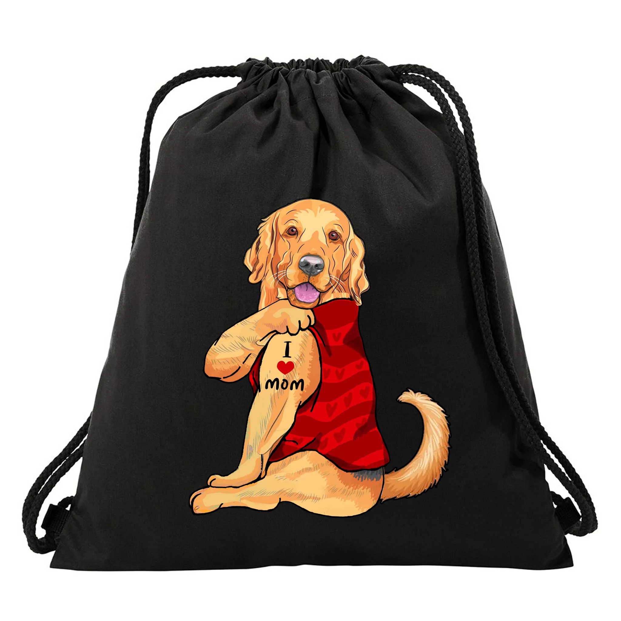 Golden Retriever With Duck Tote Bag - Cimmaron Dog Custom Canine Art