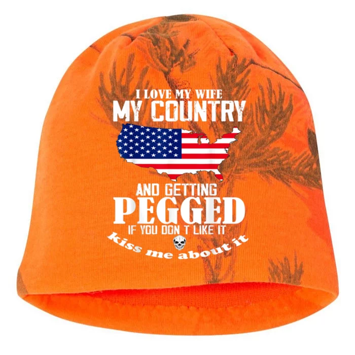 I LOVE MY WIFE MY COUNTRY AND GETTING PEGGED Kati - Camo Knit Beanie