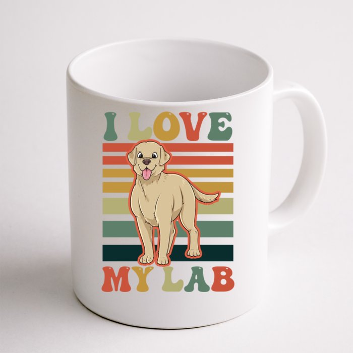 I Love My Lab Lab Mom Gift Front & Back Coffee Mug