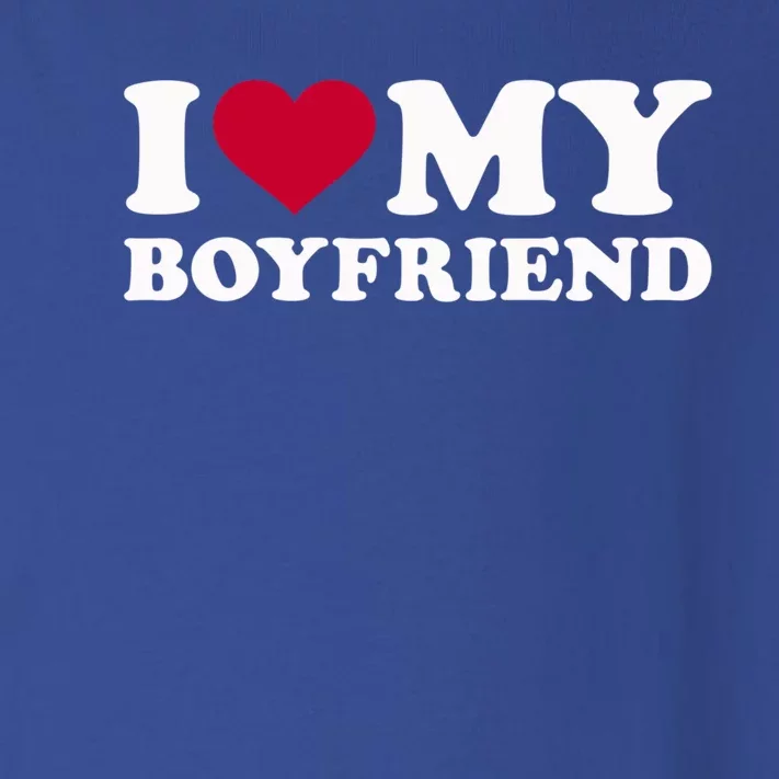 I Love My Boyfriend Great Gift Toddler Long Sleeve Shirt