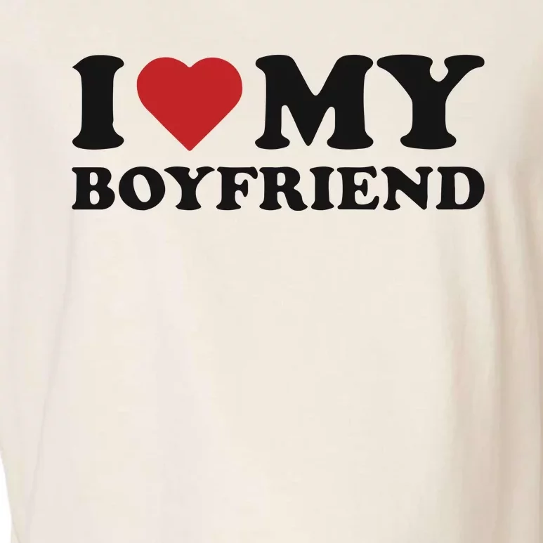 I Love My Boyfriend Baby Garment-Dyed Women's Muscle Tee