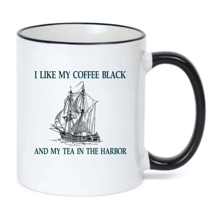 I Like My Coffee Black And Tea In The Harbor Black Color Changing Mug