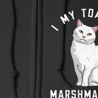 I Love My Toasted Marshmallow Flame Point Siamese Cat (1) Full Zip Hoodie